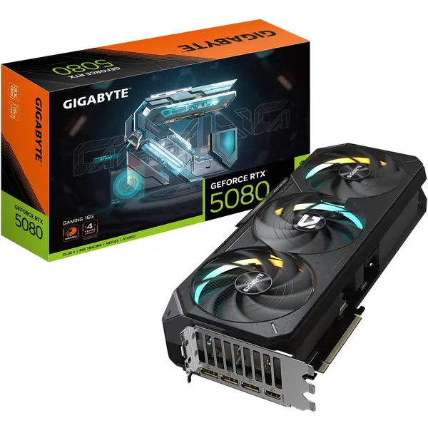 Gigabyte Placa video Gigabyte nVidia GeForce RTX 5080 GAMING 16GB, GDDR7, 256 bit