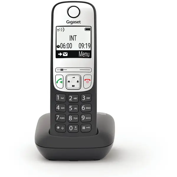 GIGASET Telefon DECT fara fir Gigaset A690, hands-free, Negru Argintiu