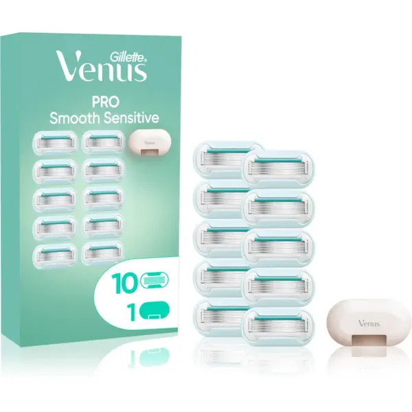 Gillette Venus PRO Smooth Sensitive rezerva Lama + capac de protecție 10 buc