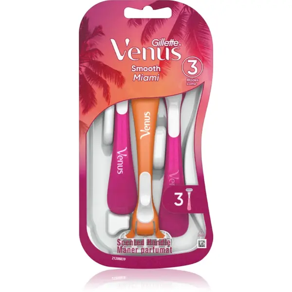 Gillette Venus Smooth Miami aparat de ras de unică folosință pentru femei 3 buc