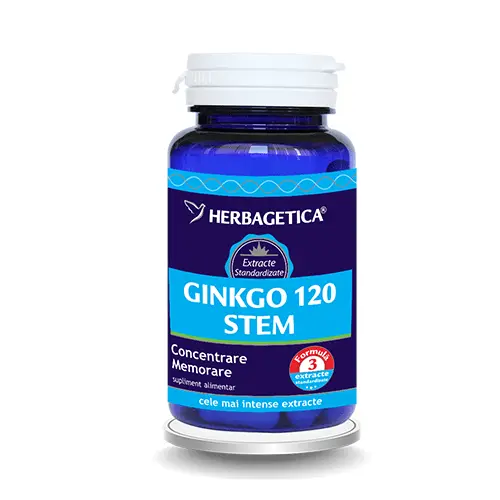 Ginkgo 120 stem, 60 capsule, Herbagetica