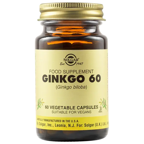 Ginkgo Biloba 60, 60 capsule, Solgar