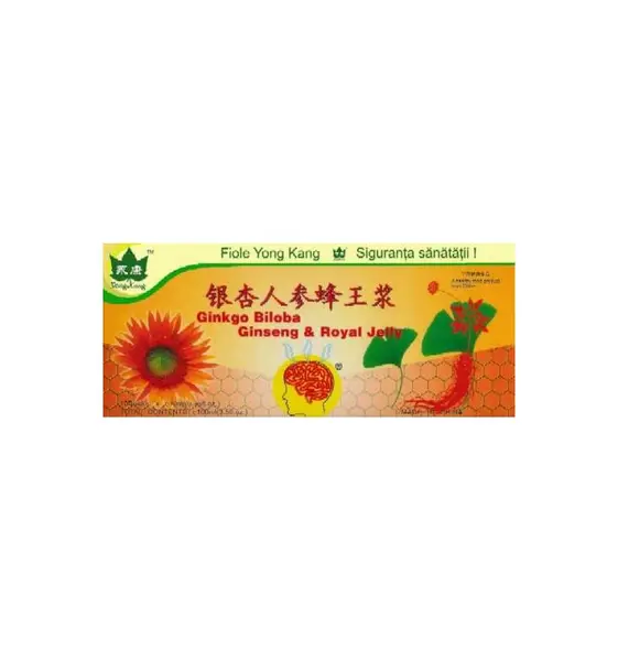 Ginko Biloba & Ginseng & Royal Jelly 10 fiole