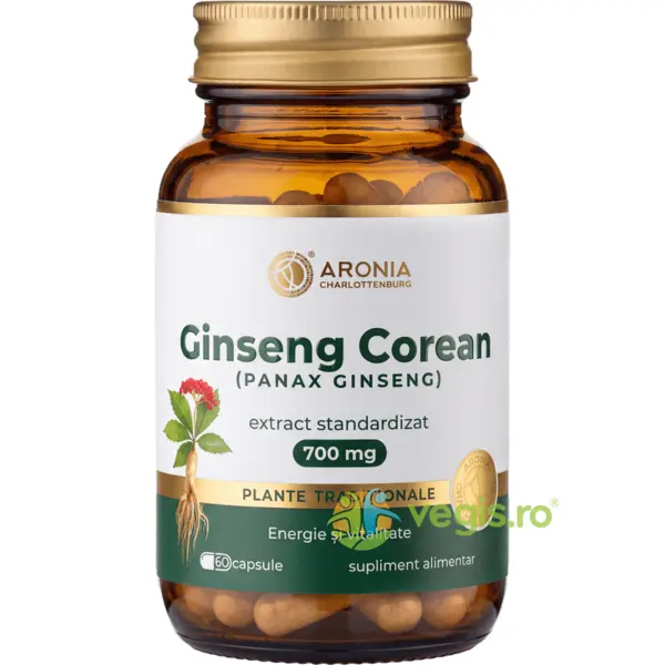 Ginseng Coreean (Panax Ginseng) 700mg 60cps