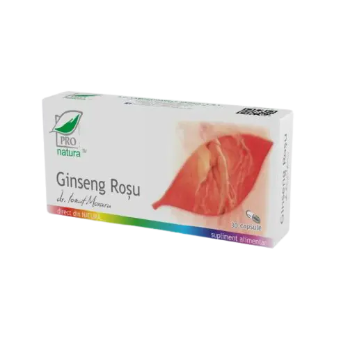 Ginseng Rosu, 30 capsule, Pro Natura