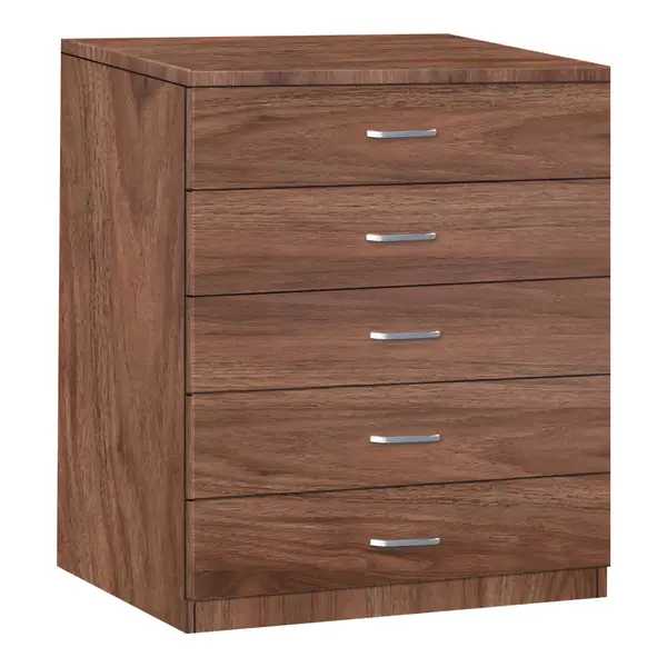 Gioko Comoda cu 5 sertare, nuc, 80x40x100 cm