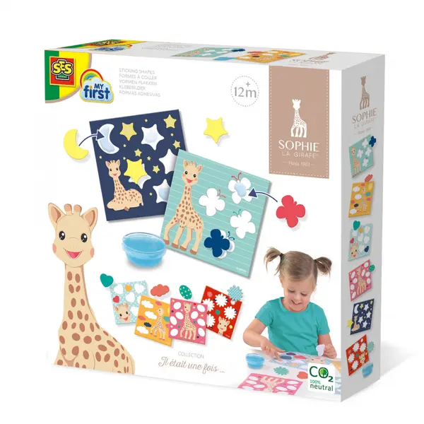 Girafa Sophie , Lipeste forme, set creativ cu mozaic din hartie