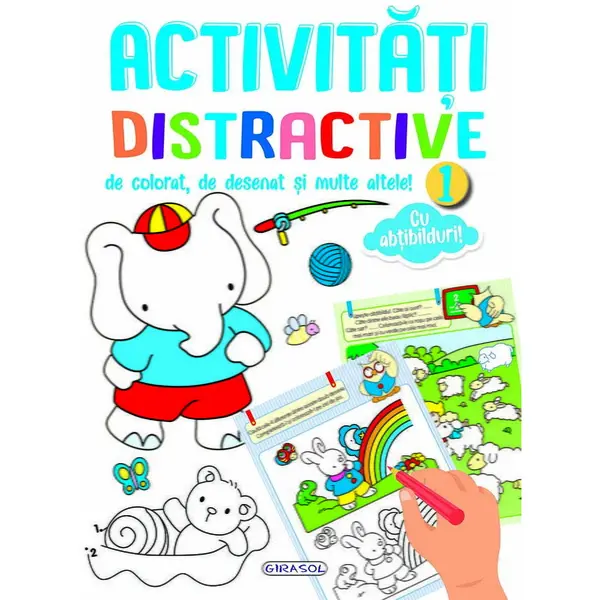 GIRASOL Activitati distractive de colorat, de desenat 1