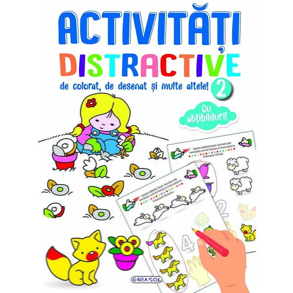 GIRASOL Activitati distractive de colorat, de desenat 2