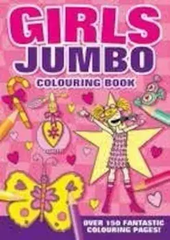 Girls Jumbo. Carte de colorat (carte cu defect minor)/***