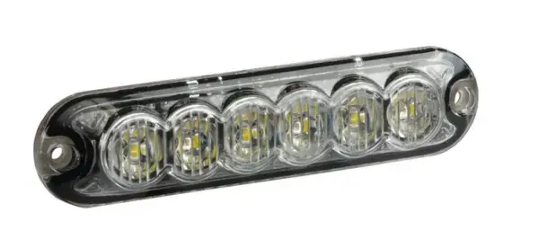 Girofar (portocaliu, 12 24V, LED, fixare orizontala, directionala; pentru montaj pe suprafete verticale)
