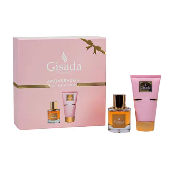 Gisada Ambassador Set cadou pentru Femei Volum 50 ml EDP + 100 ml gel de duș