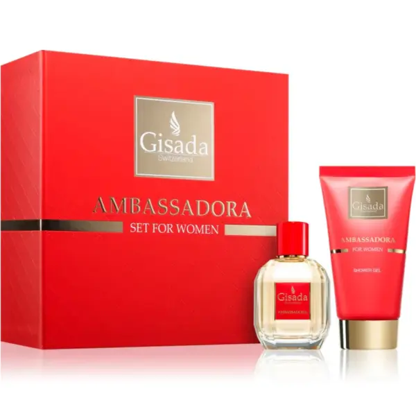 Gisada Ambassadora Set cadou pentru femei Volum 50 ml EDP + 100 ml gel de duș