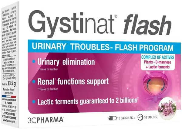 Gistinat Flash, 10 tablete + 10 capsule, 3 Chenes