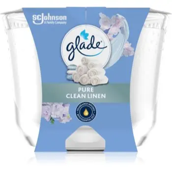 GLADE Pure Clean Linen lumânare parfumată