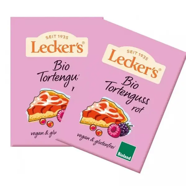 Glazura de Gelatina Bio Rosie, 2 x 10 g, Lecker's