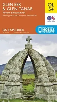 Glen Esk & Glen Tanar, Aboyne & Mount Keen. May 2015 ed, Sheet Map/Ordnance Survey