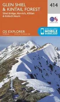 Glen Shiel and Kintail Forest. September 2015 ed, Sheet Map/Ordnance Survey