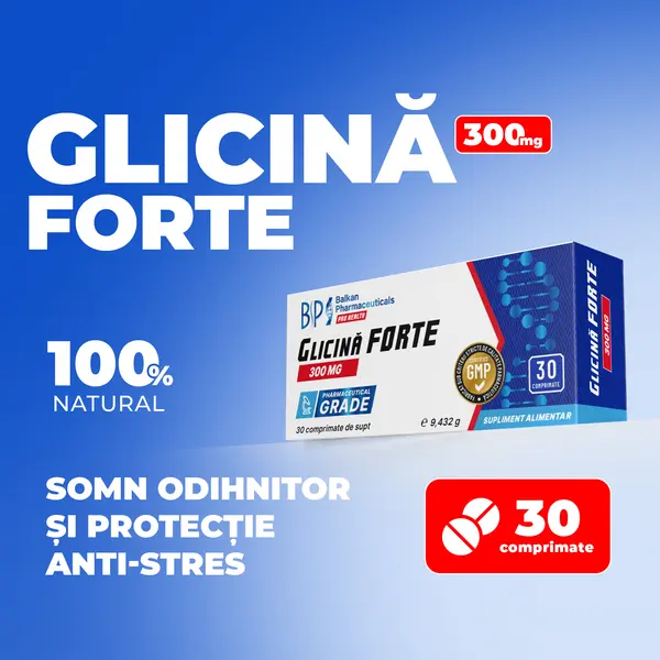 Glicină FORTE, 300mg, 30 comp.