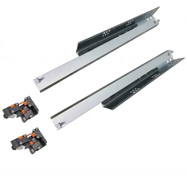 Glisiera Idealslide cu Amortizare si Reglaj 3D, L550 mm, Extensie Totala