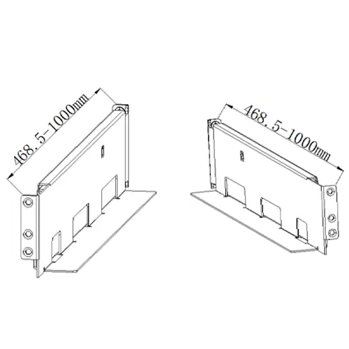 Glisieră reglabilă pentru rack, compatibilă UPS seria R, Hikvision