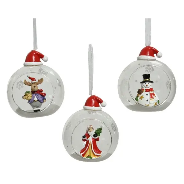 Glob - Glass Christmas Figures Inside - mai multe modele | Kaemingk