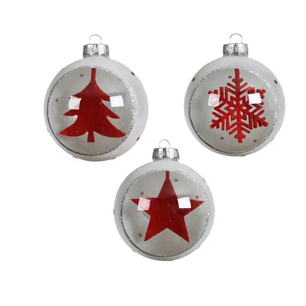 Glob - Glass Glitter Felt Hanger Inside - mai multe modele | Kaemingk
