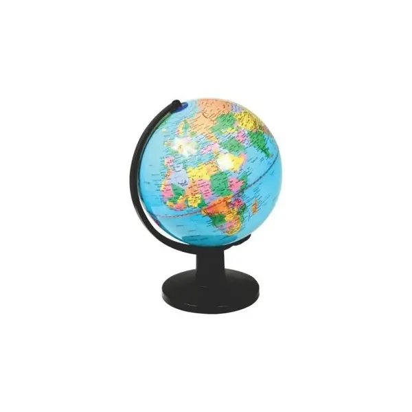 Glob pamantesc Office Cover, 25 cm, plastic, albastru, pentru scoala si studiu