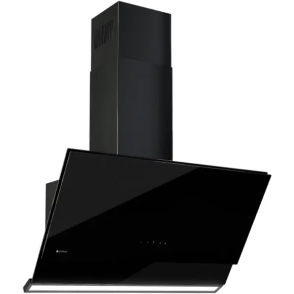 Globalo Hota de perete Globalo Zenesor 90.2, clasa energetica A, latime 90 cm, adancime 47,2 cm, control senzor cu indicator LED, interval de viteza 3 si boost, eficienta maxima 760 m 3 /h, Neagra