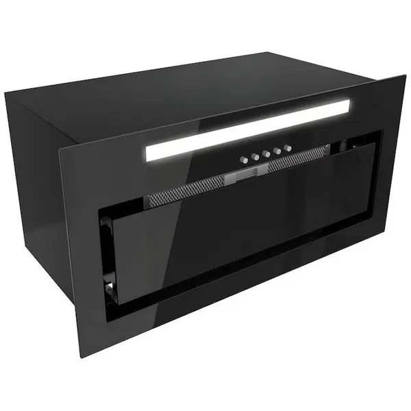 Globalo Hota incorporabila Globalo Senturo 60.3, clasa energetica B, latime 60, adancime 29 cm, control tactil cu display LED, interval de viteza: 3, randament max. 525 mc/h, Neagra