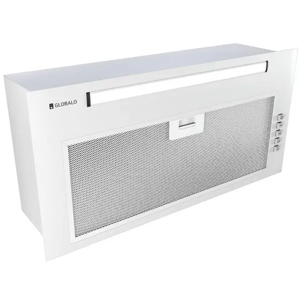 Globalo Hota incorporabila Globalo Viledo 60.1, clasa energetica C, latime 59,8 cm, adancime 29 cm, control manual, interval de viteza 3, randament maxim 415 m3/h, Alb