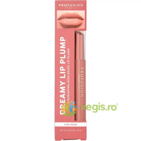 Gloss Hranitor cu Efect Volumizant Dreamy Lip Plump, Nuanta Cozy Nude 1.5g