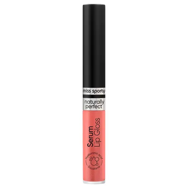 Gloss pentru buze Serum Naturally Perfect Peachy Pink 40, 2.3 ml, Miss Sporty