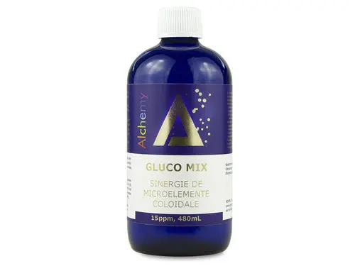 Gluco Mix, sinergie de aur, argint, crom si vanadiu coloidal 15ppm | Pure Alchemy