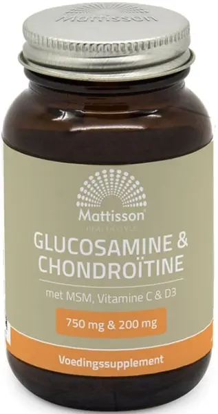 Glucosamine & Chondroitin, 60 tablete, Mattisson Healthstyle