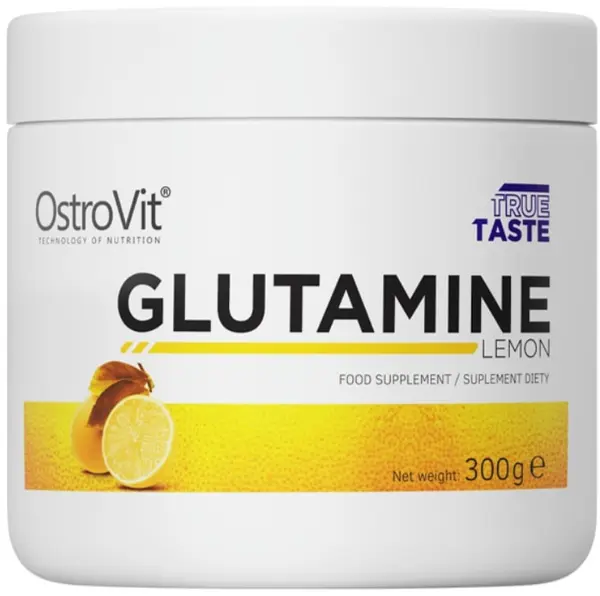 Glutamine Powder, lămâie, 300 g, OstroVit