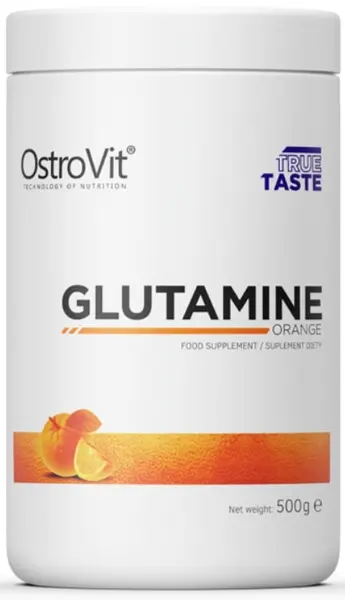 Glutamine Powder, portocală, 500 g, OstroVit