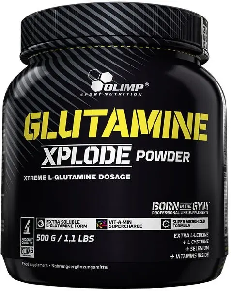 Glutamine Xplode, 5500 mg, lămâie, 500 g, Olimp