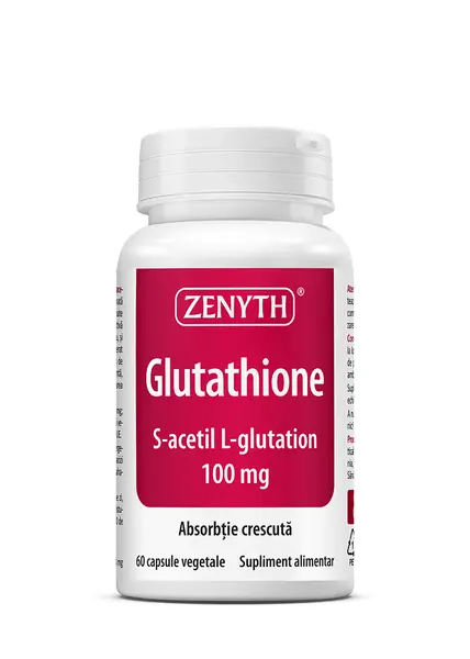 Glutathione 100mg, 60 capsule vegetale, Zenyth