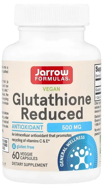 Glutathione Reduced, 500 mg, 60 capsule, Jarrow Formulas