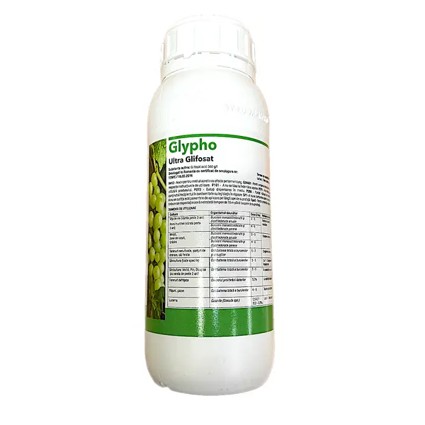 Glypho 500 ml, erbicid total sistemic, post emergent, neselectiv, glifosat (buruieni monocotiledonate si dicotiledonate, anuale si perene) - Default Title