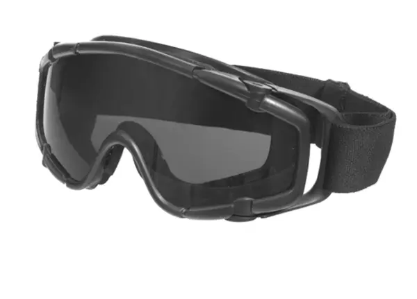 GOGGLES tactici set 2 lentile FMA - NEGRU