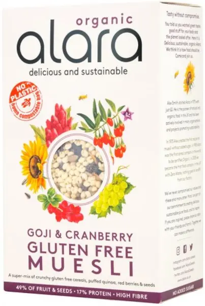 Goji & Cranberry Gluten Free Muesli, 450 g, Alara