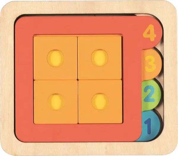 Goki Multilayer Puzzle din lemn - 15 piese