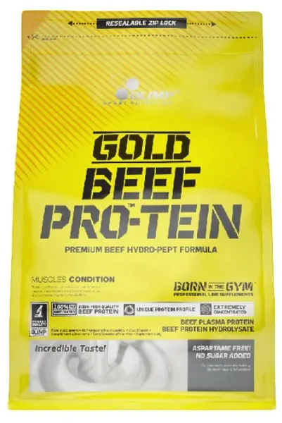 Gold Beef Pro-Tein, căpșună, 700 g, Olimp