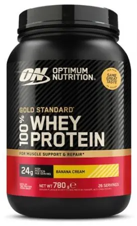 Gold Standard 100% Whey, cremă de banane, 780 g, Optimum Nutrition