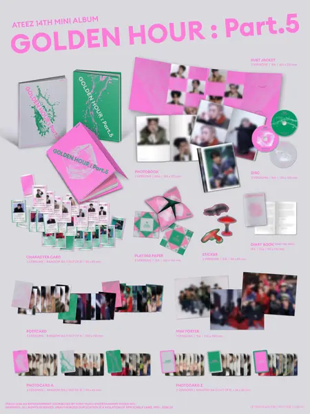 Golden Hour : Part.5 (Photobook, Random Version) | Ateez