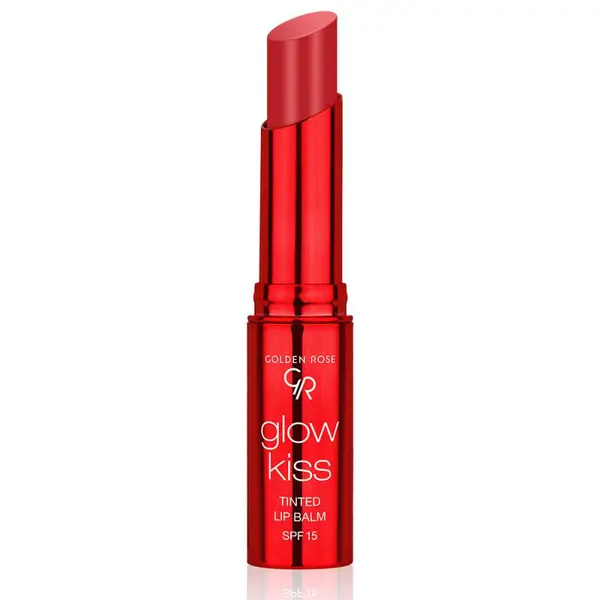 Golden Rose Glow Kiss Tinted Lip Balm SPF 15 Balsam de buze Volum 04 Shake de piersici