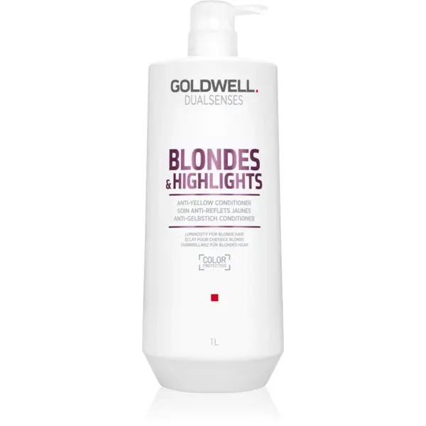 Goldwell Dualsenses Blondes & Highlights balsam pentru păr blond neutralizeaza tonurile de galben 1000 ml