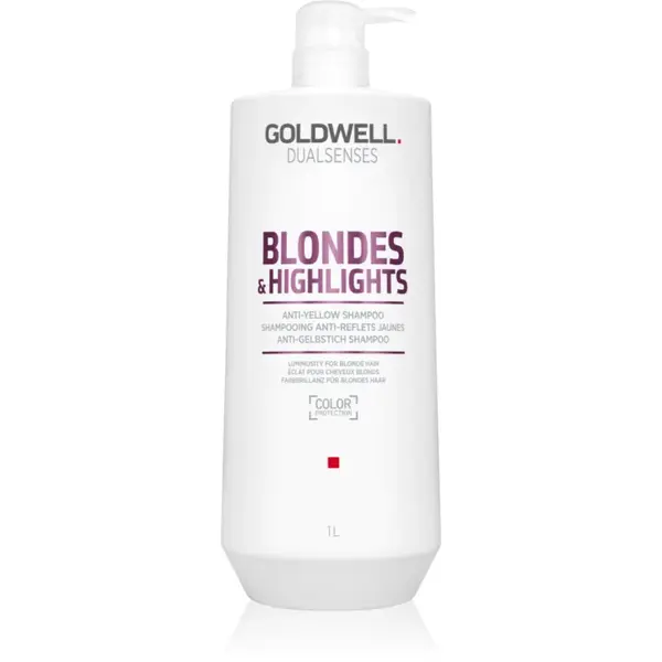 Goldwell Dualsenses Blondes & Highlights șampon pentru păr blond neutralizeaza tonurile de galben 1000 ml